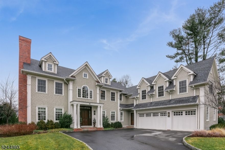 Nestled in the highly sought-after Rolling Hill Section on a cul-de-sac in Chatham Township, this 6-bedroom, 5.2-bathroom luxury home, crafted by Harvey Caplan in 2014, offers the epitome of suburban living on a beautifully landscaped 0.6-acre level property.  As you step inside, you'll immediately notice the exquisite attention to detail and fine craftsmanship throughout. The grand foyer with expansive ceilings gracefully opens up to the family room, featuring coffered ceilings and large windows that frame picturesque views of the private yard. The heart of this home is undoubtedly the chef's dream kitchen. Boasting top-of-the-line appliances and the convenience of two dishwashers, this space is not only functional but also beautifully designed. A butler's pantry adds an extra touch of elegance. Step outside the kitchen through the French doors onto the bluestone patio, where an inviting built-in grill and a cozy gas fireplace await, ensuring year-round outdoor entertaining. Recent updates in 2023 include a fresh coat of crisp white paint on the 1st floor and 2nd floor hallways, lending a modern and bright atmosphere to the interior. Additionally, the installation of a generator in 2022 ensures that you're well-prepared for any unexpected power outages. This one-of-a-kind gem is move-in ready, offering a rare opportunity to experience luxury suburban living at its finest. Don't miss the chance to make this meticulously designed and well-maintained property your new home.