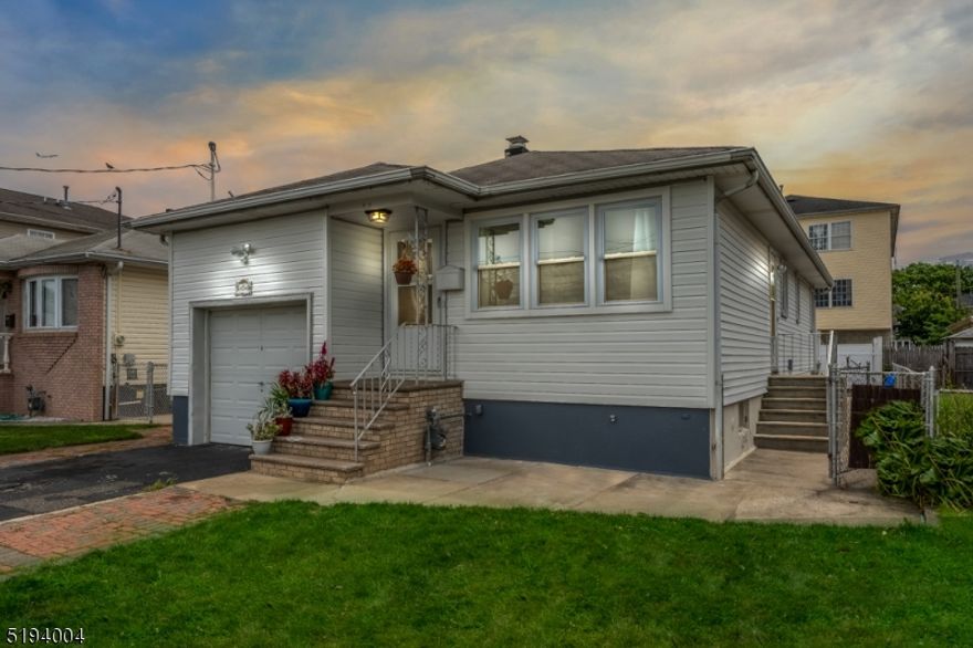 Back on the market. Buyer couldnt obtain mortgage. Totally Renovated Ranch with full finished basement in quiet area in Elizabeth is now for sale. This gorgeous property has a total of 3 bedrooms and 3 full baths. First Floor with living room and totally renovated kitchen with SS appliances, granite countertops. 3 great sized bedrooms and renovated full bath. Master bedroom with the convenience of full bath.  Full finished basement with family room, full bath summer kitchen and an additional room with endless possibilities. Built in one car garage and two parking spaces in driveway. Central AC and Heating. Many upgrades that include, windows, kitchen, new paint in entire house and much more! MOVE IN READY! Close to public transportation and shops. A MUST SEE!