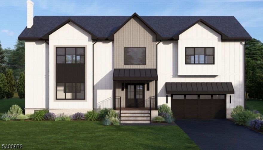 Step into luxury living in Florham Park with this brand new construction, still under way and offering early buyers the chance to select custom finishes. A collaboration by DM Home Builders & Champion Estates Developers , Luxury Designer Devinne Bravoco Designs . This home showcases exceptional construction elevated interiors and a level of luxury that sets a new standard in the market.This home features approx 5400 sq ft of refined space, 9 ft ceilings throughout, a stunning double island chef's kitchen, first floor bedroom suite, and a spacious open layout.The primary suite showcases double door entry, a seamless door into a private coffee wet bar lounge, tray ceiling detail, two walk in closets, and a spa style bath with soaking tub, spacious shower, double vanity, and dedicated makeup station.The second floor offers two additional bedroom en suites, each with its own private bath, plus one more large bedroom with a bathroom directly next to it.The finished lower level expands the lifestyle with a private movie theater, recreation area, wet bar, full bath, and guest suite with its own separate entrance. A large deck leads out to a huge backyard ideal for outdoor living. COMPLETION DATE MARCH 2026.