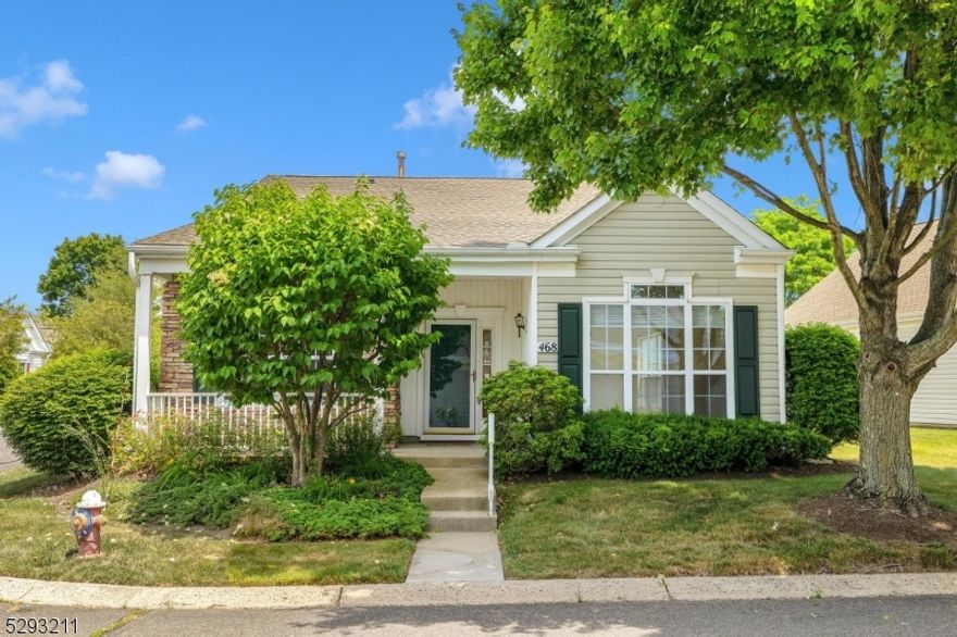 Welcome to The Ponds! This spacious Cedar model corner lot freestanding unit is waiting for its new owners! Come in through the front door to your oversize sitting room and dining room! Kitchen and living room have an open area concept. Living room cosists of a gas fireplace with private patio access. Primary bedroom has beautiful crown molding and a walk in closet. Ensuite bath consists of double vanity sink, jetted tub, and stall shower. Second bedroom consists of walk in closet and bathroom. Oversized two car garage with storage. Guest closing in close proximity. Located in the gated Ponds Community. Association fee includes bocce ball courts, community pool, clubhouse access, tennis courts, and more! Property is an estate sale and is being sold AS-IS