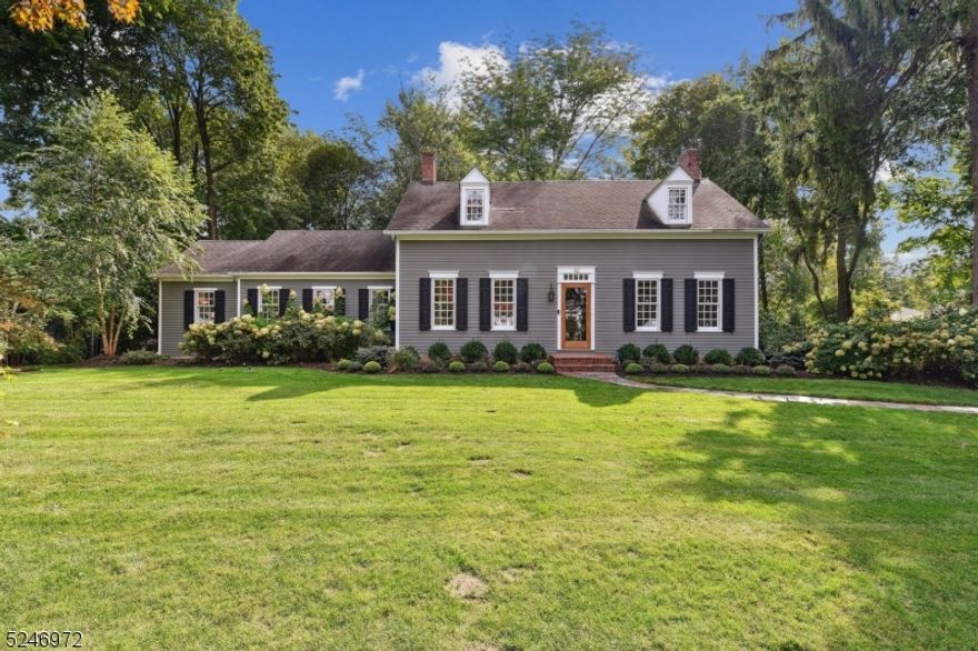 The true definition of "curb appeal", is an offering unmatched anywhere in the Boro. Unassuming from the street, this hidden compound is situated on over an acre of property. The grounds are completely fenced in and feature a front driveway security gate. With a storied past, parts of the original house have been documented to be the original "Stephen Day House" that originally sat on Main Street where Ogden Memorial Presbyterian now sits. At the beginning of the 1900's this was the Duchamp residence who operated a trucking & stable business on the property. The original six-bay garage remains; with a full workshop on the main level and a rec room, office/bonus room, and full bath on the second. In the 1940s much of the house was expanded and updated to conform to the living standards of the time. Since then a number of Owners contributed to the home's character and have created what we see today. Part of the allure of this property is the outdoor living space. Tucked away in the rear corner is a resort-like pool & spa with a patio surround. Off the rear of the home is a two-tiered paver patio overlooking the sights and sounds of your very own oasis. Included in the sale are recent six-figure architectural plans for a full gut renovation by renowned firm M. Frederick Design in Far Hills. The ultimate potential of this property has yet to be realized, as the size of the lot and the home's location (only .4 miles to the train), make this listing one of a kind.