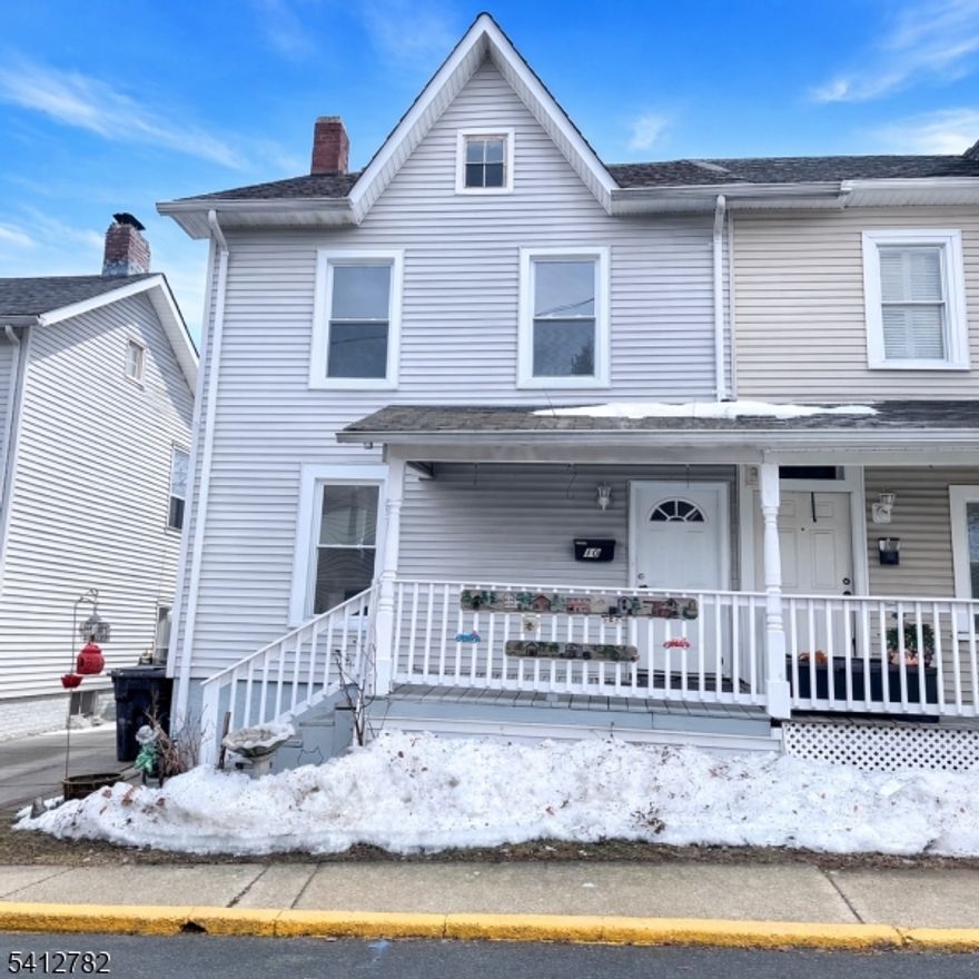 This inviting and bright 2 bedroom, 1 bath duplex features fresh paint, and new flooring throughout. The finished third floor bonus spaces offers flexibility for a home office, playroom, or storage. Small fenced backyard and convenience of being within walking distance to town shops and restaurants. Ideally located near Rt 31, 57, 46 and 78 for easy commuting. No pets and no smoking permitted. Tenant responsible for all utilities: garbage & sewer included in rent. Tenant must complete an online application through applyconnect (fee applies)