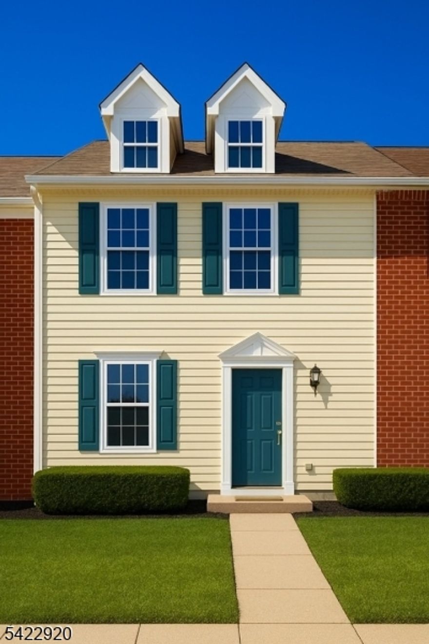 Welcome to this beautifully maintained townhome in Branchburg's highly desirable Society Hill community. This rare front-to-back 2-bedroom, 2.5-bath residence offers both comfort and convenience in a sought-after setting. The sun-filled kitchen features stainless steel appliances, the living and dining areas are perfect for everyday living and entertaining. The open-concept layout flows effortlessly to a private deck, ideal for relaxing or enjoying morning coffee outdoors. Upstairs, you will find two generously sized bedrooms, each with its own full  bathroom and ample closet space. For added convenience, the second floor also includes a washer and dryer. Residents of Society Hill enjoy an array of amenities, including a pool, clubhouse, and tennis courts. Just nearby, White Oak Park offers additional courts, playgrounds, and athletic fields. Commuters will appreciate the easy access to Routes 202, 22, 78, and 206, as well as mass transit options.A wonderful opportunity to enjoy low-maintenance living in a prime location.  Must be owner occupied for 2 years prior to renting.Final offers due by Wednesday 4/15 at 12 pm.  Thank you!