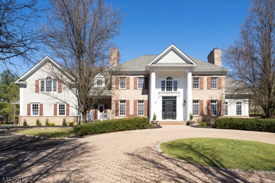 Welcome to your dream residence at 1 Pleasant Plains Road in Harding NJ. Nestled on 3.7 acres of serene and private flat land, this stunning Colonial-style home offers around 7,000 square feet of modern elegance and comfort. With six spacious bedrooms, six full bathrooms, and two half baths, this home is a masterpiece of design and functionality. The first floor greets you with generously proportioned rooms, including a grand kitchen that seamlessly flows into a breakfast room and a spacious family room that overlooks the patio and backyard. Entertain in style in the formal dining room, or retreat to the inviting living room for relaxation. An office provides a perfect workspace, while the sunroom lounge offers a tranquil spot to unwind. Additional amenities include a mudroom and a four-car garage for your convenience. Upstairs, each bedroom is a private sanctuary with updated bathrooms, ensuring comfort for all. The basement is an entertainer's paradise, featuring a media and recreation room, a bar with a billiards area, and a gym for your fitness needs. Outside, indulge in the expansive private outdoor space with room for a pool, ideal for enjoying the outdoors. With high ceilings and immense natural light this home is the epitome of modern living. Experience luxury and tranquility in one extraordinary home.