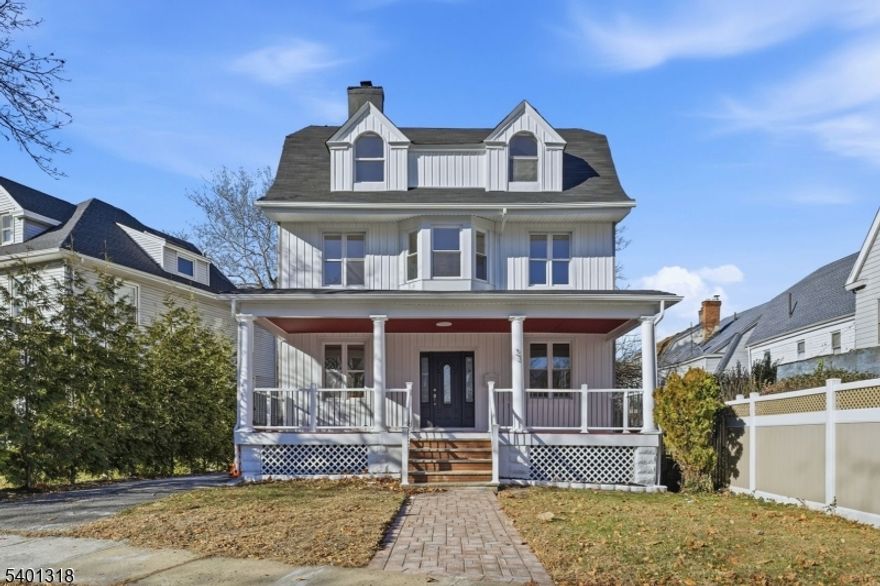 There is no property on the market that matches the character and appeal this home offers. Situated in one of East Orange's most desirable sections, this residence features three meticulously renovated levels of living space. With over 2700 sqft, the home includes 6 bedrooms, 3.1 bathrooms, and a finished basement, making it an exceptional opportunity. The first level presents a perfectly designed layout with a living room, family room, dining room, half bathroom, and a kitchen equipped with quartz countertops and top of the line cabinetry. The second floor offers 4 bedrooms with a full bathroom, while the third floor provides 2 additional bedrooms including a large en suite with a stunning master bathroom. The fully finished basement includes another full bathroom, ideal for entertainment. The property also features a spacious backyard and parking for more than 5 cars. Conveniently located near main highways, schools, parks, and the Glen Ridge township border.