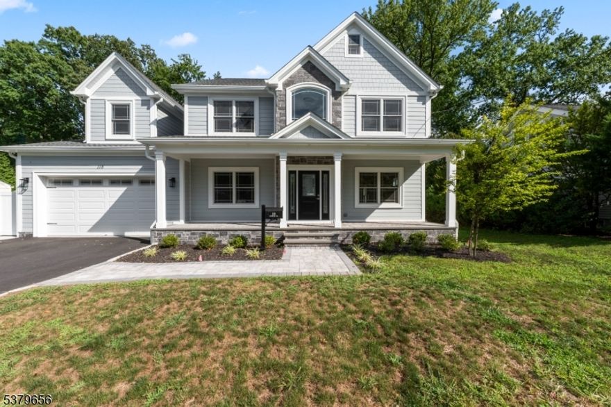 Welcome to this meticulous Northwest-facing central hall Colonial New Home with extremely convenient access to local elementary, middle, and high schools.  Enjoy the tranquility of a private Cul-De-Sac while being just steps away from shops, Banks, parks and public transportation. The first floor foyer opens up into an expansive Living room, family room,  and dining room.  The unique 6-bedroom, 5.5 bath design offers  full baths on each floor from basement to Attic, hardwood throughout the whole house, finished basement and finished attic with  full baths and additional recreational space, a front open porch, a patio in the back, Hardie Plank siding, 8 Exterior cameras , this home is set up to entertain.  Detailed floor plan  available upon request.