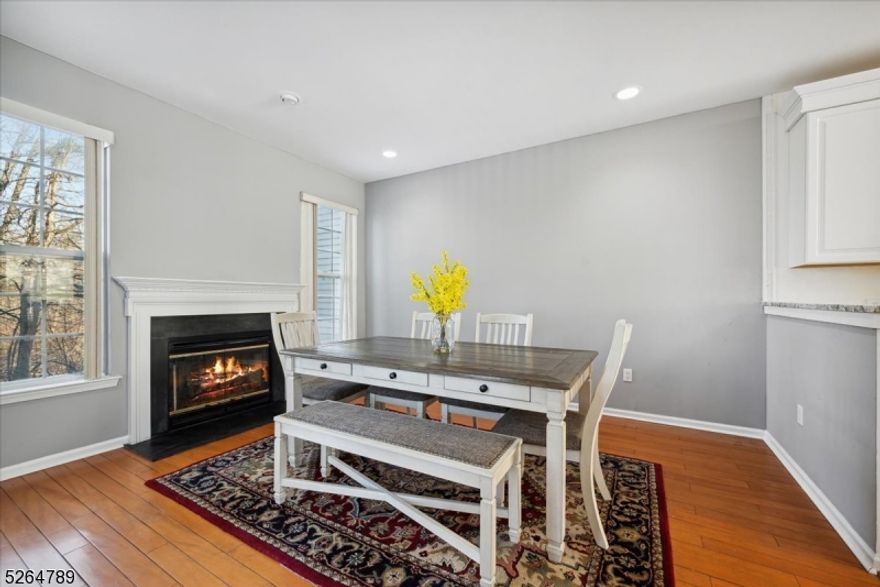 Ideal for Commuters! This attractive Hunting Ridge end unit boasts a prime location on a quiet Cul De Sac, backing up to a serene private wooded lot. Recently undergone a major renovation with over $80,000 in upgrades, this spacious 3-bedroom, 2.5 Bath townhome features a full walkout lower level with a large deck that offers stunning views of the private wooded surroundings. The property comes fully furnished, including 3 beds, 2.5 baths, a walkout finished basement, and a convenient 1-car attached garage.Inside, enjoy the ambiance of a wood-burning fireplace in the dining room. The kitchen leads to a generous deck, perfect for outdoor relaxation, and opens up to a shared backyard. Brand New stove. 2nd fl laundry rm. Central air conditioning and hot forced air provide year-round comfort. All furniture is less than a year old, and the owner is willing to accommodate any furniture preferences. ENERGY SAVING 2 ZONE Heating and Cooling units. Hunting Ridge has a clubhouse, exercise rm, playground and an OUTDOOR POOL.  Seeking a responsible tenant for a 12-month lease.