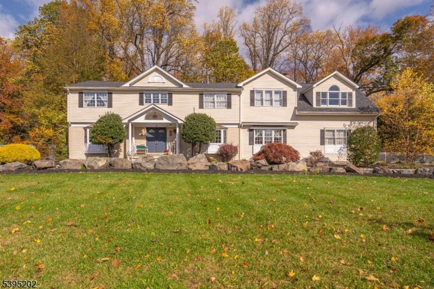 This home on a picturesque street w/ nearly 1 acre property that is close to Ponderosa Park & pairs classic curb appeal w/ endless amenities. A circular drive welcomes you into the impressive 2 story foyer w/ sun lit hall flanked by a formal dining room & ample sized living room both w/ sunny bay windows. The heart of the home is the 30 foot long chef's kitchen w/ large island, dining area, & high end appliances. Off the kitchen is the custom solid wood impressive theater that is sure to entertain. The family room has a wood burning stone fireplace, elegant wood work, & glass doors that open to the backyard. The primary suite is your private retreat w/ gas fireplace, vaulted ceiling, 2 WIC, an office, a luxury bathroom w/ dual vanities, jetted shower, a whirlpool tub, & skylights.  Additionally a richly wood paneled study is sure to catch your eye. Secondary bedrooms are sizable w/ wood floors & bright windows. A dedicated laundry & 2 more full baths, 1 w/ a whirlpool tub complete the 2nd floor. The unfinished basement boasts a wide open canvas primed for refinishing w/ a french drain & sump pumps. Other new major renovations include a new roof, 2 HVACs, & extensive electrical revamping. This culdasac home has peace of mind in this forest like setting. The fun inspiring pool w/ slide, fenced in athletic sized yard, sprinkler system, & 2-car garage completes this 1 of a kind property. Location is close to everything yet surrounded by open land that feels private & tucked away.