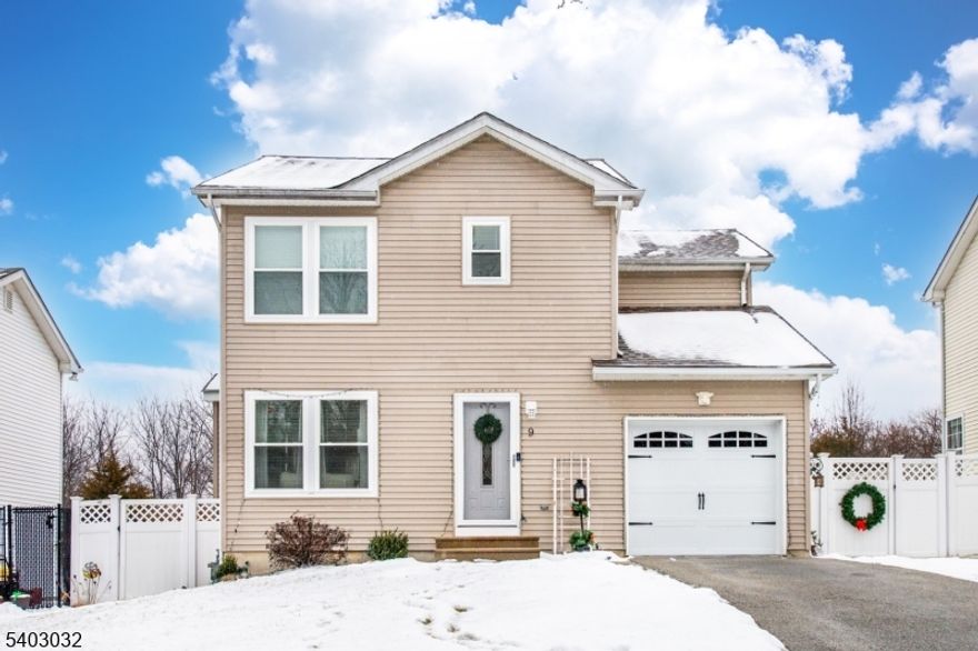 Set on a peaceful cul-de-sac, this beautiful built 2003 Colonial offers refined living with modern upgrades and open floor plan concept. The 3-bedroom, 2.5-bath home features natural gas, a gas fireplace in living room, public water and sewer, and no HOA fees. Enhanced with a new roof, new central air, and new windows, the home extends outdoors to a concrete patio and fully fenced backyard with playset included.