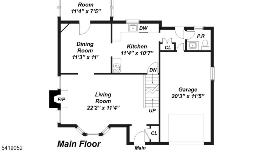 Charm abounds in this Henry West Colonial set on a quiet tree lined street in close proximity to schools, downtown, and NYC transportation. Welcoming foyer provides entree to a spacious living room with shining hardwood floors, a bay window, white mantled fireplace, and a lovely dining room opening to a sunny jalousie windowed porch. The kitchen offers wood cabinets and tile backsplash with access to a powder room, backyard, rec room, and garage. The second floor boasts a large primary bedroom and two additional bedrooms with an updated main bath with soaking tub and pull down stairs to a big attic. A lower level partially finished Rec Room, laundry area, and one car garage complete this wonderful home.