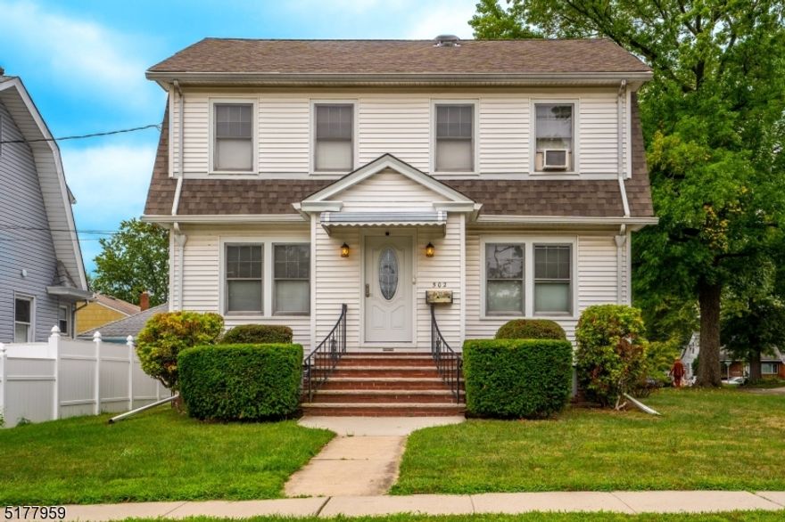 Gorgeous and Spacious Colonial with stunning woodwork throughout! Conveniently located two blocks from Warinanco Park, this meticulously maintained home is sure to please the fuzziest buyers! First floor with a bright and sunny living room, formal dining room, eat in kitchen with breakfast area, powder room and enclosed porch leading to the beautiful backyard. Second floor with 3 spacious bedrooms with hardwood floors, and an updated full bath. Unfished attic with lots of storage space and ready to be finished for additional living space. Partially finished basement with family room/office, laundry room and lots of storage. Two car detached garage, plus two parking spaces on driveway. Lots of upgrades including new attic fan, water softener system, new electric panel, newer electric garage door opener (2017), new plumbing from second floor to basement (2021), newer roof (2014), newer windows on enclosed porch, rebuilt chimney and new liner installed (2016) , newer driveway (2014) and much more! All appliances included.  Blocks away from NY bus line. This is a must See!