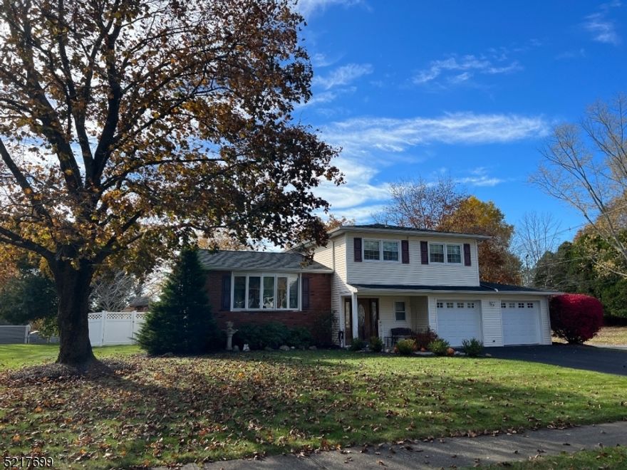Welcome home to the beautifully renovated home situated on a corner lot in a very desirable neighborhood. This gem has 4 bedrooms, 2.5 baths, two car garage, fenced yard, many beautiful finishings & is move in ready. The RENOVATED KITCHEN is inviting, spacious and has plentiful counter space & custom cabinetry with special features like soft close, feature glass cabinets & pantry.  It also features stainless steel appliances, tumbled tile backsplash, granite countertops, wine fridge, large center island & separate dining area that is light and bright. The kitchen opens to the formal living room which is great for entertaining.  This home also features a generous sized family room with sliding doors that lead to patio/yard. The RENOVATED BATHS certainly add to the value of this home. Bedrooms are spacious and you will love the primary bedroom's walk in cedar closet & renovated full bath. Three of the bedrooms are on second floor and the fourth bedroom is located off the family room and is presently being used as a HOME OFFICE. NOTABLE FEATURES & UPDATES include roof & gutters 2021, water heater 2022, partially finished basement, wood floors throughout, iron balusters, newer garage doors, 2 storage sheds (one is attached to home) & public utilities. Conveniently located mins to Rt 206, 10, 46 & 80. Also, mins to Horseshoe Lake park, shopping & schools. HURRY, THIS ONE WON'T LAST. IT'S A BEAUTY! ****** HIGHEST AND BEST DEADLINE IS TUESDAY, OCTOBER 31ST BY NOON****