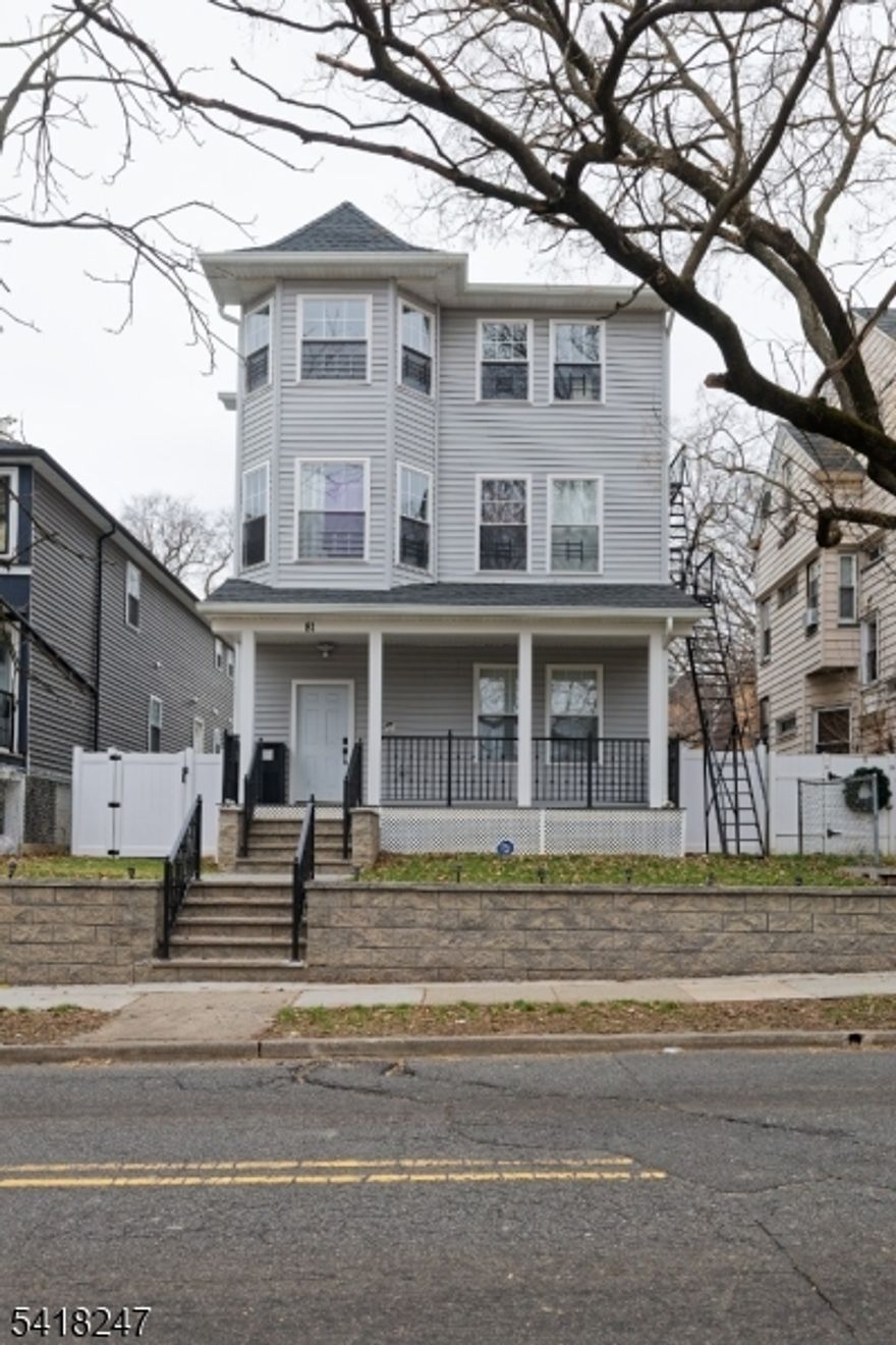 Welcome to a fantastic investment opportunity at 81 North Grove Street in East Orange. This well-maintained three-unit property is perfect for investors or owner-occupants looking to generate consistent rental income. The building features three spacious 2-bedroom apartments, each thoughtfully designed for comfort and functionality. Every unit includes its own washer and dryer, central air, and forced hot air heating, offering modern conveniences that today's tenants truly appreciate. An added bonus is the partially finished basement, providing additional usable space with potential for storage, recreation, or future customization. One of the standout features of this property is the rare 3-car garage, a major advantage in an area where parking can often be limited. This feature alone adds tremendous value and convenience for tenants. The location is equally appealing. The property is just moments away from Oval Park, a beautiful local green space perfect for walking, recreation, and enjoying the outdoors. Commuters will also appreciate the easy access to major highways and mass transit, making travel to surrounding towns and New York City convenient. Whether you're looking to expand your investment portfolio or live in one unit while generating rental income from the others, this property offers a compelling combination of location, functionality, and income potential.