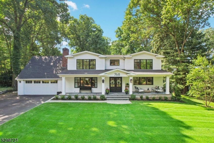 Beautifully updated and expanded 5 Bedroom, 3 1/2 bath home in the sought after Sicomac section of Wyckoff.  After entering through the stunning, 2 story entry foyer, the first floor boasts a large formal dining room with wood burning fireplace, a modern, custom kitchen that opens to a spacious great room with vaulted ceilings and wood burning fireplace, and 1 and a half bathrooms, one of which provides easy access to the back yard and pool.  The first floor also offers 2 BRs, perfect for a guest room and/or office space. The second floor features a master suite with a large walk in closet and gorgeous, updated master bathroom. There are also two additional, generously sized bedrooms, full bathroom, and large bonus recreational space opening to the living room on the 1st floor.  The home is situated on a picturesque piece of property with a gorgeous, fully updated modern pool- all new equipment and liner. Luxury living in a desirable town. New sprinkler system and new FH generator. BEST AND FINAL DUE 7-3 at 5pm.