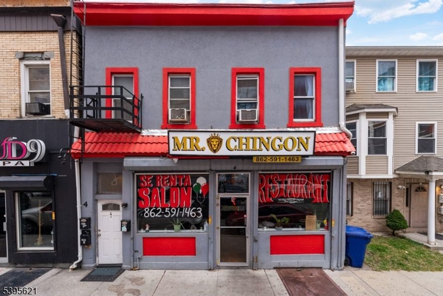 High-performing mixed-use investment property offering an over 8% cap rate in a prime redevelopment zone with exceptionally low taxes. This stabilized asset provides immediate cash flow with long-term upside. The first floor features a busy 2,600 sq ft restaurant/event hall with seating for up to 120 patrons, central air, forced air heat, and a full-length open basement currently used by the commercial tenant. The second floor includes two 2-bedroom, 1-bath residential units, each with living and dining rooms. Both apartments were fully renovated in 2018 and feature forced hot air heating. The entire building was completely renovated in 2018, including roof, plumbing, electrical, and all units, with all work completed to code minimizing near-term capital expenditures. All three units have separate utilities. Current rents are $4,500 (commercial) and $1,600 each for the residential units, with apartments rented below market value, presenting a clear value-add opportunity. Residential leases expire April and May 2026, allowing for future rent repositioning. Property is fully occupied with strong tenants. Located within a redevelopment zone, this property offers multiple exit strategies including continued cash-flow ownership, rent optimization, or future redevelopment. Ideal for investors seeking a turn-key, income-producing asset with upside potential in a growing area.