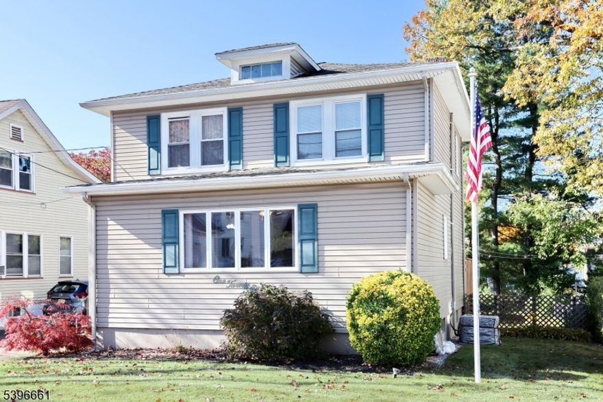 Don't miss out on this charming colonial located in a great neighborhood! Walk right into a wonderful sunlit den or dining room with a coat closet that leads to both a large living room filled with windows or the huge eat in kitchen. Just off the kitchen is a full bath, sliding glass doors that lead to the large deck, great for entertaining. Upstairs you will find the primary bedroom, 2 additional bedrooms all with ample closet space, and full bath with a shower over tub. Full basement, fenced in yard, 2 car detached garage, and huge shed. New furnace in 2024, newer a/c & so much more. Estate sale being sold "as-is"