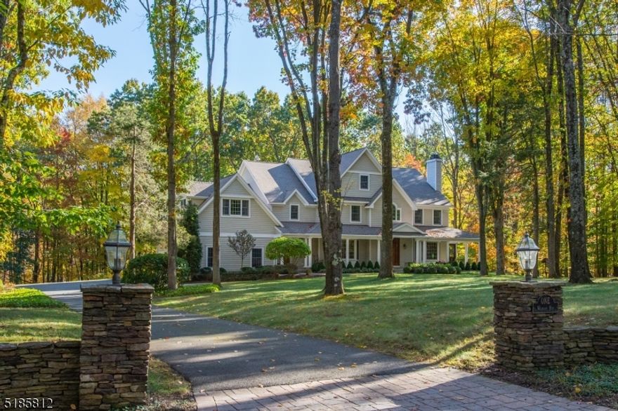 Nestled in one of Morris Countys most desirable neighborhoods, this Hawk Hill Estate offers an upscale lifestyle on a quiet cul de sac amid an enclave of luxury homes. Charming New England Style on nearly 5 acres. The striking 2-story foyer announces the understated elegance. A grand, yet cozy home accented w/professionally & thoughtfully designed architectural details. Modern & traditional. The entry is flanked by a spacious dining & living room w/gas fireplace. The hub of the home is the family room w/cathedral ceiling & floor to ceiling stone fireplace which opens to the kitchen. Curved front staircase is 1 of 2 that lead to the 2nd level.Upstairs find an indulgent primary suite & 4 additional bdrms. Large bonus room works as an office, playroom or MIL suite. Several options to work from home! Full, finished, walkout bsmt. 3 Car Garage. Large windows throughout provide a beautiful ambience, tons of natural light, & stunning views from every corner. The abundance of outdoor living space is a priceless addition to this luxurious home. The teak screened in porch, trex deck, wraparound front porch & flagstone patio ease the transition from living indoors & out. This could be your STAYcation. Walk down to Griffith Pond to cast a fishing line, join Mountain Lakes club for pool, lake & tennis. Come experience tranquility, luxury & privacy right in your own backyard w/all the conveniences of NYC mass transit, easy access to major hwys, shopping & dining.