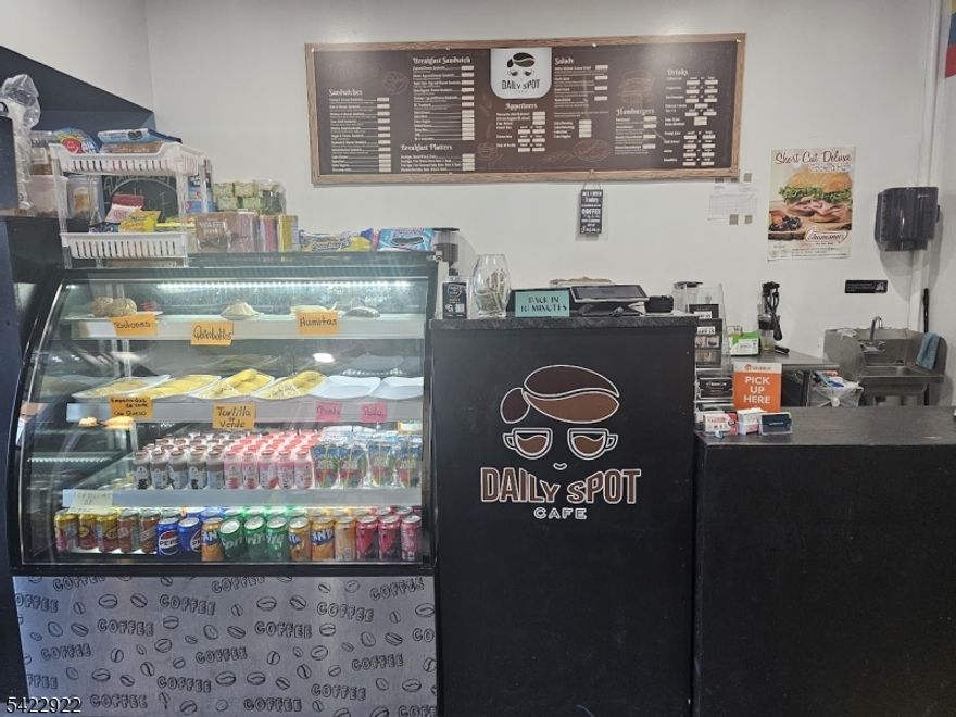 Turnkey cafe  business opportunity located in a well-trafficked commercial area of Kearny top Google rated customer reviews. This being offered fully equipped, including commercial espresso machine, refrigeration units, prep stations, POS system, dining furniture, and smallwares. This established caf  serves coffee, beverages, and light food service. The space is well maintained and operational, offering an excellent opportunity for an owner-operator or investor seeking entry into the caf /restaurant industry. Sale includes equipment, fixtures, goodwill, and transfer of lease (subject to landlord approval). Inventory to be counted at closing and sold at cost. Confidential sale. Financials and lease details available upon signed NDA.