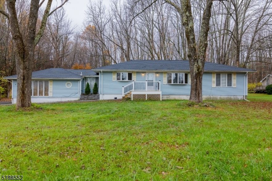 Welcome home to this 2096 Square foot Ranch style home located close to Route 23 for an Easy Commute. Home features 3 Bedrooms 1.5 baths with large master bedroom that has walk in closets. Updated kitchen with stainless steel appliances, formal dining room on an acre of property. 5 min from mountain creek for skiing in the winter and waterparks in the summer.