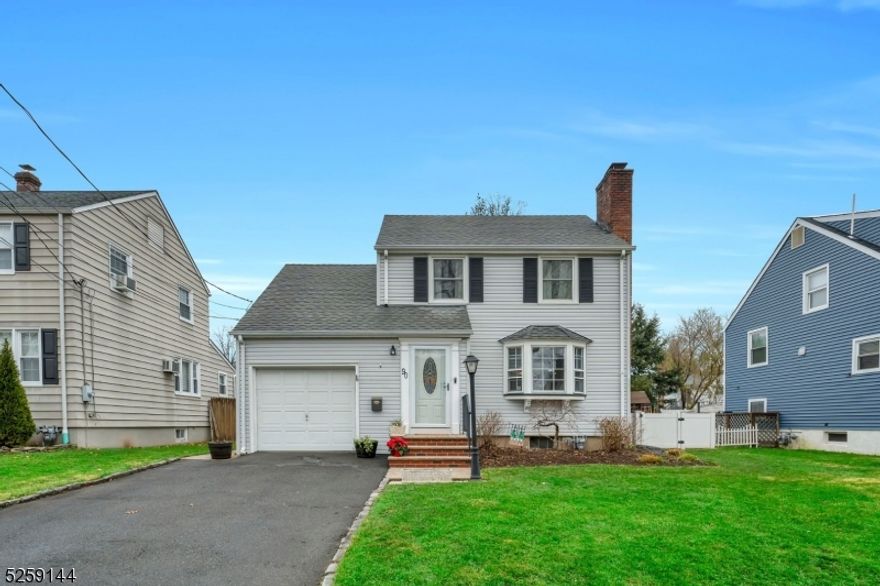 Welcome to this 3 bedroom/ 1.1 bath charming colonial, nestled near the heart of town! Boasting hardwood floors throughout, a wood burning fireplace in the Living Room, large galley Kitchen with ample storage and a spacious Family Room that lets in tons of natural light. The backyard has been fully fenced and creates a wonderful backyard oasis or the perfect space for hosting summer barbecues. The unfinished basement offers adequate storage and has the potential to be finished, creating additional living space. Conveniently located near various transportation options, parks, and Baltusrol Golf Club. Updates include: Powder Room (2023), New appliances (2023), Kitchen & Master Bedroom painted (2023), Trex Deck (2022), Full Bath (2018), Vinyl Fence (2018), Hotwater Heater (2017), and Thermal Double Hung Windows (2017). Don't miss the opportunity to make this lovely colonial your own. With it's timeless charm, convenient location, and the potential to customize it, this home is ready to welcome you. Schedule your showing today!!