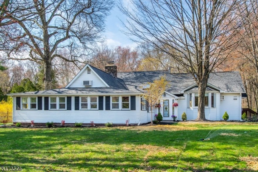 Spacious 5 Bed 3 full bath nestled on .80 acres which backs to a nature preserve! Just minutes to downtown Denville. Features possible in law suite w separate entrance. Backyard has a lovely Sylvan in ground pool w new filter recently installed for your upcoming summer enjoyment! New upgrades include Roof 2022 w warranty, New driveway paved in 2021 w parking for 6 or more cars, 3 updated full baths, Kitchen has SS appliances and new countertops, Hardwood flooring restored. Fireplace is AS IS. Detached garage not included w rental