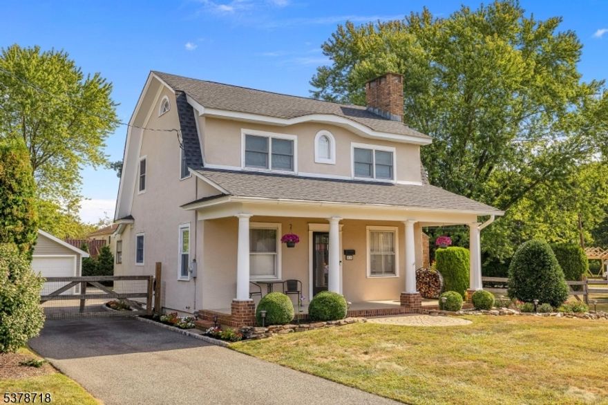 Welcome to this charming and beautifully maintained home that combines modern comfort with timeless character! Step onto the inviting covered rocking chair front porch, the perfect spot to relax with your morning coffee or unwind in the evening. Inside, you'll find hardwood floors throughout and a warm and welcoming living room with a wood-burning fireplace framed in stunning field stone, a true focal point.  The heart of the home is the white kitchen, featuring stainless steel appliances and plenty of white cabinetry for storage and style. Step outside to enjoy your private level, fenced-in yard complete with a paver patio, fire pit, and plenty of space for play or entertaining.  Car lovers, hobbyists, or anyone in need of extra storage will love the 4-car detached garage, fully heated, insulated, and equipped with a workshop ideal for year-round use. Additional highlights include a generator hookup, central air conditioning, 3-zone baseboard hot water heat, public water and sewer, and a new roof installed in 2022 for peace of mind. Completely move-in ready, 2 blocks to Horseshoe Lake, minutes to major highways, shopping and dining.  Excellent Roxbury Schools!
