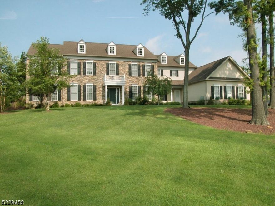 Don't miss this great opportunity to live in the coveted Canterbury Estates section of Basking Ridge.  This 5Br, 5.1 B center hall colonial is Toll Brothers' award winning Coventry model. From the moment you enter, you'll be wowed by the  the turned oak staircase, tall ceiling heights, architectural millwork and genereously-sized family room that embody luxury, elegance, and a warm welcome. The chef's kitchen is perfect for entertaining, and has its own breakfast area surrounded by walls of windows. A Butler's Pantry segue's from the center gallery to the dining room and family room. The living room opens to a sun-drenched conservatory the length of the home, and surrounded by windows and views of mature trees. The office is also on the first floor, and has the potential for a sixth bedroom.  Upstairs, the apartment-sized primary suite features its own sitting room, closet space the size of most bedrooms, and ensuite bath with walk-in shower and separate tub plus double vanity.  Four additonal bedrooms, all with baths ensuite and ample closet space complete this level.  Outside, enjoy privacy and tranquility from the garden with mature plantings and separate vegetable garden, as well as paved patio.