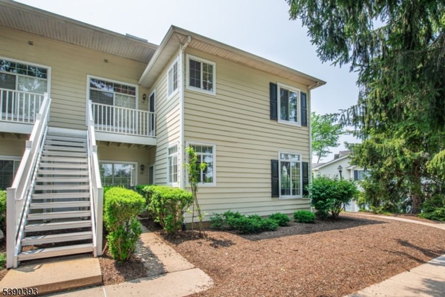 Just painted & updated! Bright and Beautiful Corner Condo,this sun-filled first-floor end model offers a wonderful sense of privacy and comfort, perfectly situated close to parking with peaceful, leafy views from the patio. Inside, you'll find 9-foot ceilings, a cozy gas fireplace, and a full-size washer and dryer for your convenience. The stylish, renovated kitchen features upscale finishes, while the bathroom areas have been tastefully updated as well. A brand-new gas furnace and air conditioning provide year-round comfort move right in and enjoy!Set in the heart of The Hills, this home is part of a vibrant, amenity-rich community. Enjoy summers by the pool, stay active with tennis or in the clubhouse fitness center, and take advantage of nearby bike and jogging paths. You'll love the convenience of nearby shopping, dining, and easy access to I-78 & 287, with Morristown just 15 miles away and New Brunswick only 18 miles. Commuters and entertainment seekers will appreciate the close proximity to bus and train services, as well as premier shopping at The Mall at Short Hills and Bridgewater Commons. Catch a concert or Devils game at the Prudential Center just 30 miles away! No smokers. Tenant Insurance required.