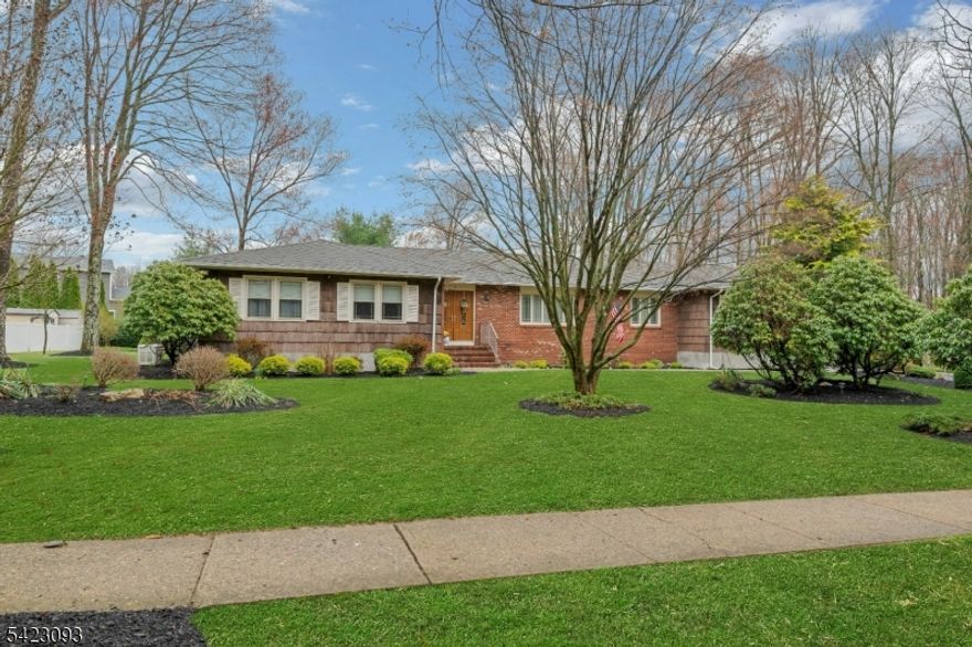 Beautifully cared for ranch-style home set on a level lot in a peaceful cul-de-sac neighborhood. Designed for both everyday comfort and effortless entertaining, the home offers wonderful flow between the main living spaces, ideal for gatherings large or small. Abundant windows flood the home with natural light year-round, even in the winter months. The inviting family room features a cozy fireplace, perfect for taking the chill out of crisp fall and winter days. Handsome hardwood floors throughout the main entertaining areas and bedrooms add timeless warmth and charm. Doors from the family room lead to a private patio, creating a seamless indoor-outdoor connection ideal for three seasons of enjoyment. The level yard offers endless possibilities for recreation, relaxation, and play. The fabulous finished basement expands the living space with a spacious recreation room, wet bar, full bath, home office, and abundant storage. Truly a home with room for everyone and everything. Ideally located close to the center of Succasunna and Flanders for shopping, restaurants and major commuter routes.