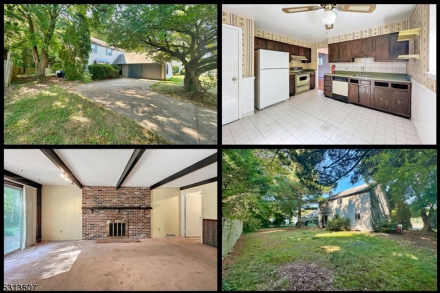 Tremendous opportunity to create the home of your dreams. Largest floor plan in the neighborhood. With some TLC, this big 4 bedroom 2.5 half bath colonial will have it all. You will love the side entry, two-car garage, large flat backyard, wood burning fireplace, laundry on the first floor, and big basement just begging to be finished. The primary bedroom is ample and complete with a walk in closet and full bath. The kitchen lends itself to many great ideas and the family room has large slider to the outdoor patio.