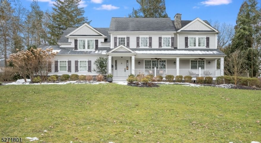 Nestled on one of Livingston's most coveted streets, this exquisite home, completely rebuilt in 2010 and designed by Dubinett Architects of Short Hills, exudes timeless charm and modern luxury. Step onto the inviting front porch and enter a world of elegance, with beautiful hardwood floors and custom moldings guiding you through.Featuring 4 bedrooms and 2 1/2 baths, the primary bedroom suite boasts two custom walk-in closets, a dressing room, and a tray ceiling, while the primary bathroom offers two separate sink vanities, radiant heat floor, a large walk-in shower with two shower heads and soaking tub.The chef's kitchen is a culinary haven, equipped with top-of-the-line appliances including a Wolf gas range and SubZero refrigerator, center island with seating for three and a spacious dining area with garden access. A spacious formal dining room offers backyard views and access to the patio. From the kitchen, step down to the spacious family room featuring a wood burning fireplace and beautiful backyard views. For more formal entertaining guests can gather in the living room with a handsome wood burning fireplace as it's focus. French doors lead to a sun-filled home office with built-ins.Enjoy the convenience of the second-floor laundry room, finished basement, oversized 2-car garage, fenced-in backyard with large patio, and generator hook-up for added peace of mind. This home epitomizes sophisticated suburban living at its finest!