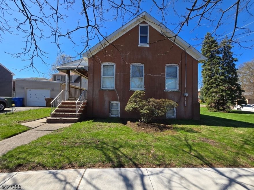 Opportunity Knocks in Linden! Bring your vision and contractor to this 3-bedroom Cape Cod/Ranch-style home being sold strictly as-is, no FHA. The property is in need of updates and repairs and offers a blank canvas for investors, builders, or buyers looking for a project.Please do not walk the property. Please also note the bedrooms do not have closets. Buildable lot next door at 119 Grant St also for sale. A rare opportunity to invest or build in a growing area with strong potential. The basement is unfinished featuring a French drain and sump pump, 100 amp electric service, and gas furnace.