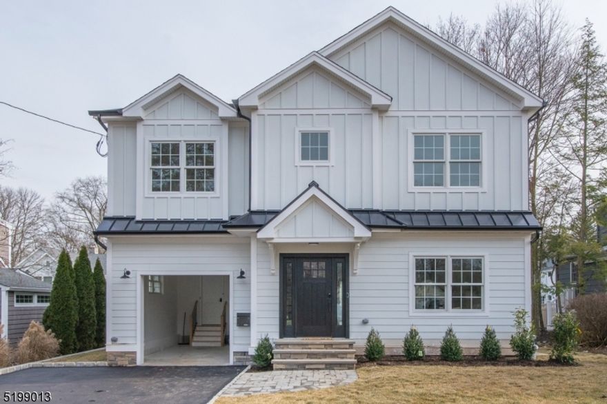 Opportunity to own a brand new construction home in highly desirable Chatham Boro! Brand new construction only 0.6 mi to the train station. Stone throw away from the bustling Chatham downtown with its great shops and restaurants. This home offers great layout and fantastic craftsmanship perfect for upscale suburban lifestyle. Modern 5BR/4.5BA farmhouse-inspired Colonial blends an open floor plan design w/high ceilings & high-end finishes. Entertaining is easy with Chef's all-white kitchen with designer GE Cafe appliances in matte white and a large center island open to the family room with fireplace and dining area. Office/Living Room, Powder Room and mudroom with garage entrance complete this level. Retreat upstairs to luxurious Primary suite, Jr suite, 2 additional bedrooms with Jack-and-Jill main bath and the Laundry Room. Finished lower level includes rec room, gym/office, bedroom and a full bath. Over 3500 sq ft of living space with 10 year warranty for your peace of mind.