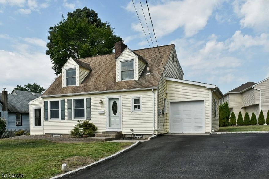 Very Well maintained and ready to move in Cape Cod home in Parsippany. Situated in Upper Lake Hiawatha. No flood zone. Home features 3 bedroom , 2 bathroom. Updated kitchen with granite counter , back splash and stainless steel appliances. Central AC and 2 zone heating. Nice level yard. Paver patio .Close to transportation, major highways, shopping center,  great restaurants and much much more... Won't last long.