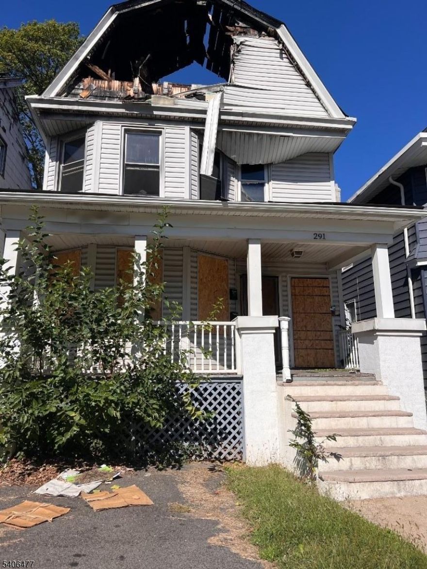 Fire-Damaged Two-Family Home-Excellent Investment Opportunity!  Property offering strong potential for renovation or redevelopment. Ideal for investors or contractors seeking a full restoration project. Conveniently located near major highways, schools, and shopping. Property is being sold in AS-IS condition. Buyer responsible for temp CO/letter for closing.