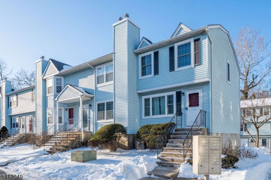 Mint condition end unit townhouse: 1st floor featuring spacious living room, great size eat in kitchen with all appliances and wood cabinets all around, convenient stackable laundry, front load washer and dryer and half bathroom. On 2n floor large Primary bedroom with full  bathroom shower over tub, and lovely spacious loft  area that can easily be used for an office/ media room or guest room. Central HVAC, all brand NEW windows. And on ground floor slab basement / oversize garage / storage. This is very unique property must visit to appreciate. Excellent very quite neighborhood. LOW Taxes and HOA ! Easy to show.