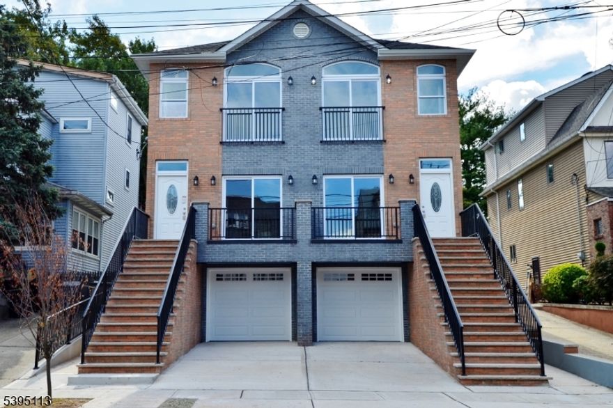 Brand-New Luxury custom built 2-Family Side-by-Side Home. Each spacious unit showcases state-of-the-art design, 9 foot ceilings throughout, abundance of natural light, Step into the open-concept living and dining areas, and spacious entertainment room with direct access to the beautiful backyard through sliding glass doors ideal for gatherings and relaxation. The convenience of a first floor bedroom and a gorgeous full bathroom, gourmet kitchen is a chef's dream, boasting top-of-the-line appliances, sleek custom 42  cabinetry, quartz countertops, and designer lighting. Each unit is styled to feel like a single-family home. Each unit offers 4 generous bedrooms and 3.5 bathrooms, including a lavish primary en-suite with a walk-in closet and a spa-inspired bathroom featuring a Jacuzzi tub and walk-in shower. The finished ground floor offers a huge flexible space, perfect for an additional home gym or office with a spacious laundry room. Highlights: Two-zone central heating and air conditioning in each unit Pull-down attic for extra storage Two parking spaces per unit Spacious living room, dining room, and family room layout private, fenced in back yard per unit Nestled in a prime Bayonne location, this home offers the perfect balance of suburban tranquility and urban convenience   conveniently located next to the 8th Street Light Rail Station and the Bayonne Bridge that connects to Staten Island. Additional parks, schools, shopping, dining, and transportation to NYC nearby.