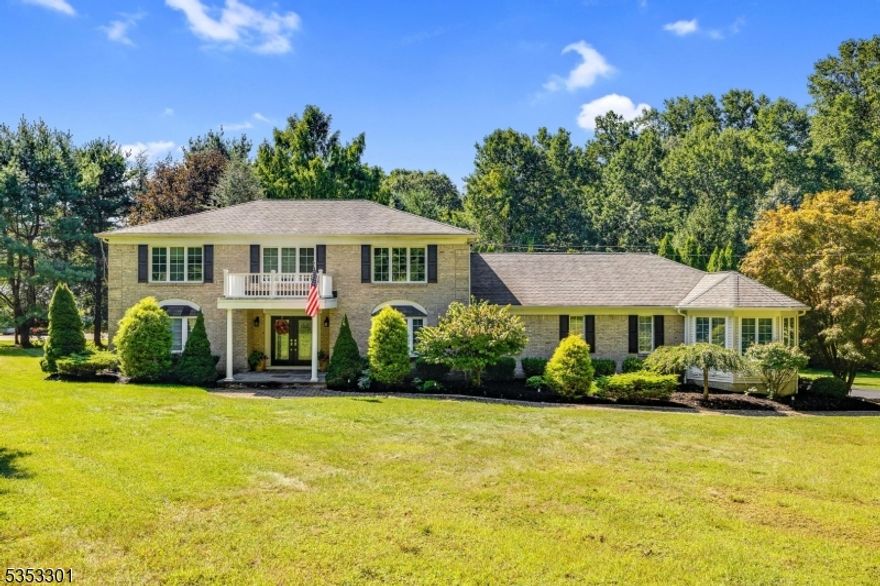 Fantastic, updated 5 bedroom colonial with in-ground pool features 2 primary suites - one on 1st floor with its own living room and one on 2nd floor with updated bath!  Almost 4000sf of living space plus full, finished basement on 2.35 acres offers hardwood floors on 1st and 2nd levels, family room with wood burning fireplace, vaulted ceiling and skylights, cook's delight ea-in kitchen with huge center island, wine fridge, plenty of counter workspace and stainless steel appliances, natural gas heat, central air conditioning, 2nd floor primary suite with updated bathroom with soaking tub and large rain head shower, recessed lighting, entertainment-sized dining room, massive laundry room/mud room on 1st floor.  Tremendous Long Valley Schools and West Morris Central High School with IB Program.  Long Valley is a community of family owned businesses, recreation parks and fields, trail systems, farmland and more!  Convenient to both Rts 80 and 78.