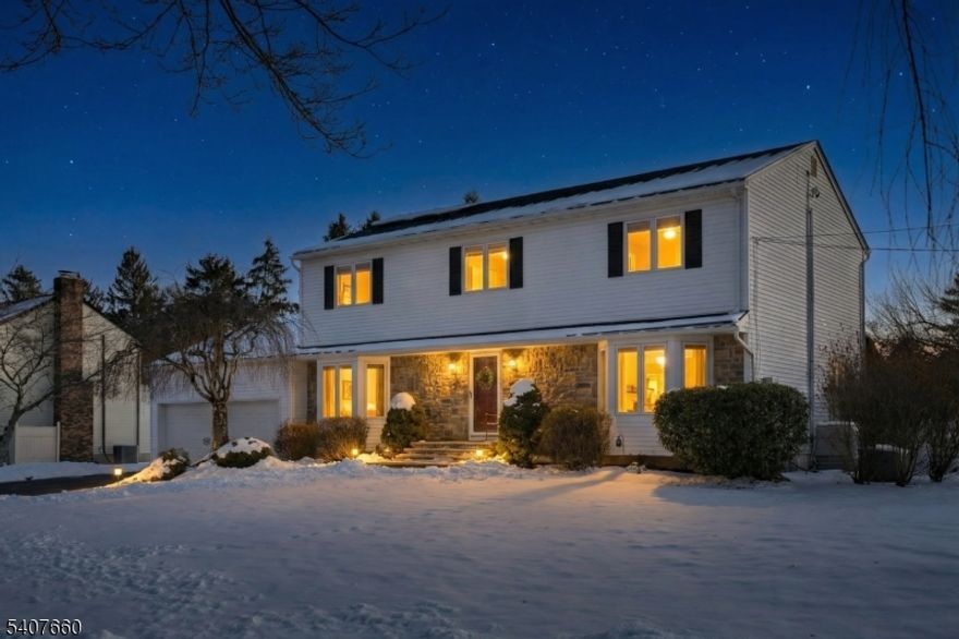 Welcome to 2 Mettle Lane, a beautifully maintained second owner home set on a spacious corner lot of over half an acre. With four bedrooms and two and a half baths, this home offers a bright, comfortable layout designed for both everyday living and entertaining.The open kitchen and family room create a natural gathering space, while a formal living room and dedicated dining room provide ideal areas for hosting, working from home, or relaxing. A sunroom with its own heating and air conditioning adds even more flexible living space and is filled with natural light throughout the day. The home also features a large, fully finished basement offering endless possibilities for additional living space, recreation, or storage.Major updates include a new fifty year roof installed in 2025, brand new solar panels, a GE whole house generator, radon mitigation system, and whole house water filtration system. The home is professionally serviced each year and offers central air, ADT security, custom built closets, hardwood floors beneath the upstairs carpets, granite in the upstairs bathrooms, and a dedicated laundry room. Outside, enjoy a Trex deck, private white vinyl fencing, an above ground pool with a new liner and motor, two storage sheds, and a large usable yard perfect for outdoor enjoyment. Conveniently located just minutes from Route 80 and close to a park, this home blends space, updates, and accessibility. Gas hookup available in street