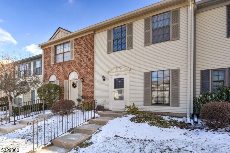 Don't miss the opportunity to view this beautifully spacious 2-bedroom, 2.5-bath townhome / condo  in the sought-after Society Hill! Bathed in natural light, the open floor plan with laminate and vinyl flooring creates a welcoming atmosphere throughout. The large eat-in kitchen features stainless steel appliances, including a dishwasher and fridge. The dining and living areas are perfect for entertaining, with a cozy wood-burning fireplace (never used by seller) as the focal point. Sliding doors lead to your own private deck, offering a peaceful, serene view. Upstairs, you'll find a generously sized master bedroom with its own private bath, a spacious second bedroom with an ensuite bath, and a convenient laundry area with a full-sized washer and dryer. Central air and forced hot air keep you comfortable year-round. Conveniently located with easy access to the NJ Turnpike, Route 1, and Route 130, this townhome is also part of a community offering fantastic amenities including a pool, clubhouse, tennis courts, and playground. Don't miss out on this fantastic opportunity!