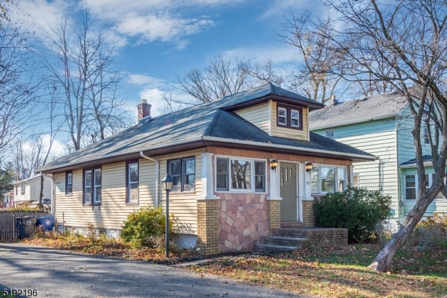 Wonderful 3 Bedroom Ranch in quiet neighborhood.  This well maintained home features a bright and spacious Living Room, a separate Dining Room and a sunny Kitchen.  All 3 Bedrooms are on the main floor with a full, partially finished basement.  Plenty of room for a family room, laundry room, home office etc.  Large level fenced in backyard and patio.  Super low taxes in prime location, plenty of room to expand and build.  Minutes from train, highways and walking distance to new shopping area.