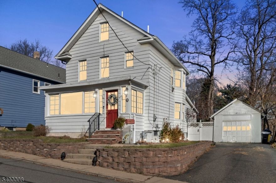 Welcome to 22 Mott Place, a well-maintained Colonial offering classic character, natural light, and a versatile layout in Rockaway Borough. The enclosed front porch provides a bright and welcoming entry into the home, leading into spacious living and dining rooms with an easy flow for everyday use.The first floor features a full bathroom with stall shower and an eat-in kitchen with direct access to the backyard. The second floor includes three bedrooms and a full bathroom, while the finished third floor offers additional flexible space suitable for a home office, recreation area, storage, or guest use.The backyard expands the living space with a deck, patio, and above-ground pool. A detached garage and private driveway provide convenient parking and storage options.Located close to local schools, parks, shopping, dining, and major commuting routes including Routes 80, 46, and 10 and within minutes of the Denville train station and bus to NYC.  This property offers both comfort and accessibility in a central Rockaway location.