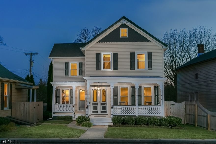 Rare opportunity in the heart of Annandale - two homes on one lot! This beautifully restored historic property features a stunning three-bedroom, two-and-a-half-bath main residence, along with a separate one-bedroom cottage. Both homes were thoughtfully renovated by a designer in 2019 and include all-new mechanical systems, appliances, bathroom fixtures, and lighting. The main house offers spacious rooms, high ceilings, abundant closet space, hardwood floors, and a convenient mudroom with laundry. The primary suite features charming beamed ceilings and a private en-suite bath. Step outside to a private backyard with a multi-tiered paver patio, perfect for entertaining. The cottage includes an open-concept kitchen and living area, one bedroom, and a full bath, all enhanced by high ceilings and wood floors. Ideally located just half a block from the train and minutes from Routes 78 and 22, with access to top-rated Clinton Township schools.