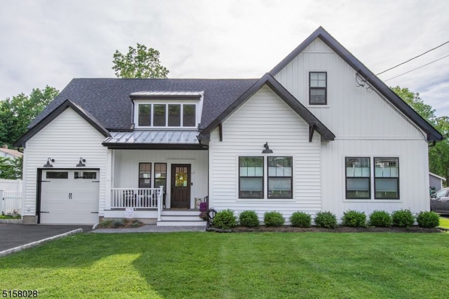 Pristine, Updated Custom Home! Expanded ranch style with primary suite on main level! Charming through & through! Bright, open layout with HIGH ceilings. Renovated top to bottom in 2020. Lovely Architectural Features, Give this Home a "Magnolia Homes Feeling.. Ya know, Chip & Joanne?! This house offers today's most popular features. Prepare to be impressed with this home. Open floor plan, dark hardwood floors, cathedral ceilings, high end fixtures, top notch finishes & attn to detail. Large living opens to the gorgeous highly functional kitchen features quartz countertops, SS appliances, natural tile backsplash, solid white cabinetry & a gorgeous oversized gray center island that ties in the whole space. 3 first floor bdrms w/ 2 full baths including the primary suite. Upstairs, a spacious loft that overlooks the first level, powder room and office or 4th bedroom. A laundry/mudroom right from your Pinterest board and large one car garage. Great outdoor space.. Completely fenced in. Tremendous curb appeal- the beloved farmhouse style! Located in a quiet neighborhood just a short walk to Gardner Field, Riverview Elementary School and Downtown Denville. Easy access to major highways and NYC Direct train & bus.