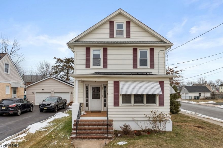 WOW! This is the opportunity you have been waiting for! Welcome to 84 2nd Avenue in Raritan Borough, a charming home filled with potential and situated on a desirable oversized corner lot. While the property needs some TLC, it offers exceptional upside and a highly functional layout. The exterior features a detached two-car garage, fenced-in backyard, and ample outdoor space. Ideal for entertaining, gardening, or relaxing. Inside, the main level offers an enclosed front porch, bright living room, spacious dining area, nicely sized kitchen, and a full bathroom. The second floor includes three generously sized bedrooms and an additional full bathroom. Looking to expand? The walk-up third-floor attic presents an excellent opportunity to add valuable living space, while the full basement offers even more potential to finish and increase square footage. Location is a standout, convenient to Raritan Train Station, Raritan Mall, and the vibrant downtown shops and restaurants of Raritan and Somerville. Additional highlights include high-efficiency solar panels, providing meaningful utility savings.Solar Advantage: Fixed payment of $104.17/month on a 25-year note, already over 3 years into the term, delivering immediate monthly savings (financing to be transferred at closing). This home combines charm, location, and opportunity a true value-add property. With so much to offer, it won't last long. Schedule your private showing today!
