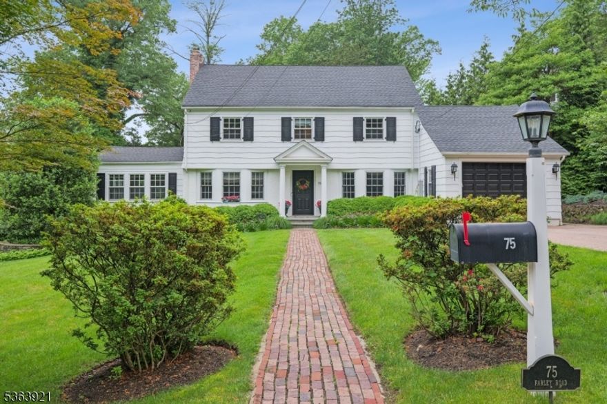 Stunning Renovated Colonial with Pool in Prime Short Hills Location. This beautifully renovated Colonial sits on a quiet, prestigious street just moments from South Mountain Reservation, downtown Millburn, and both the Millburn and Short Hills train stations. The home features a gorgeous, level backyard with a spectacular in-ground pool your own private oasis. Inside, classic architectural details meet modern amenities. The sun-filled eat-in kitchen boasts granite countertops, professional stainless steel appliances, and a breakfast room. The generous dining room with bay window is perfect for entertaining, while the spacious living room offers a gas fireplace, built-ins, and a wall of windows overlooking the property. Additional highlights on the first floor include a convenient mudroom, full bath (ideal for pool use), and direct garage access. Upstairs you'll find four bedrooms and two full baths, including a luxurious primary suite with an updated  marble bath. The finished lower level provides exceptional bonus space: recreation room, exercise area, powder room, laundry room, and ample storage. Outside, enjoy a beautifully landscaped yard with specimen plantings, a stunning patio, and a fabulous pool. Recent upgrades include: new roof (2018), newer windows, whole-house Generac generator, and sprinkler system. A rare opportunity in an unbeatable Short Hills location.