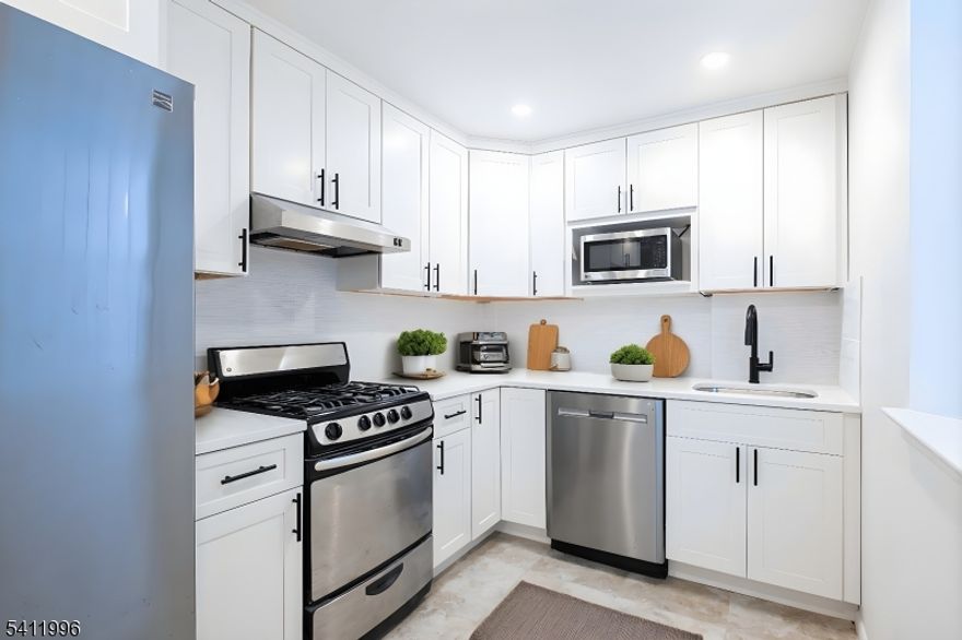 Bright 1-bedroom condo featuring beautifully updated kitchen and bath with modern finishes and a fresh, move-in-ready feel. Beautiful hardwood floors. Laundry and dedicated storage are conveniently located on the same floor. Heat, water, and hot water are all included, keeping monthly expenses predictable. Centrally located near Clara Maass Medical Center and just moments from the tree-lined paths of Branch Brook Park. Enjoy easy access to shopping, dining, and major roadways, plus ample street parking for you and guests.