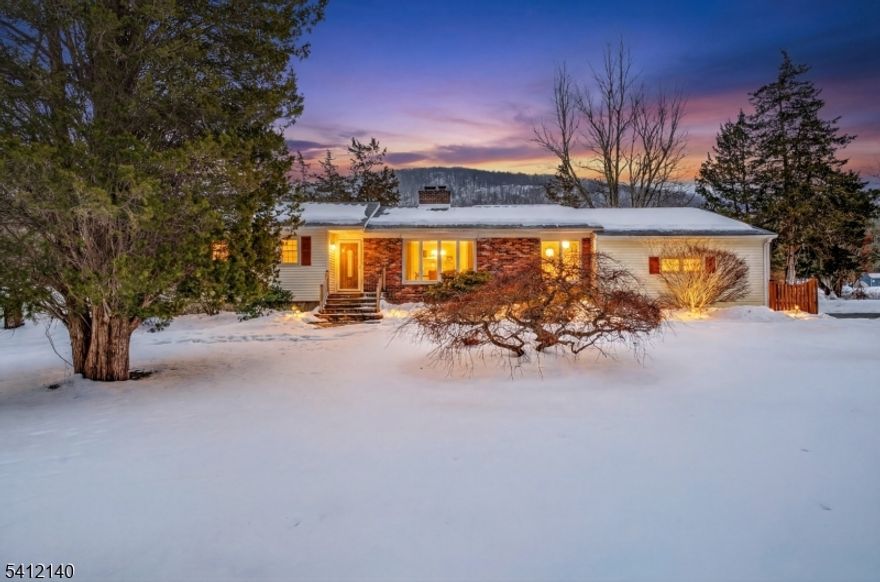 Turn-Key Ranch on 1.7 Park-Like Acres with Major Upgrades & Entertainer's BackyardSet on approximately 1.7 beautifully maintained, park-like acres in Vernon, this fully renovated 3-bedroom, 2.5-bath ranch blends modern upgrades with effortless single-level living. Since 2019, this home has undergone extensive improvements, including a fully renovated kitchen, updated laundry and mudroom, and beautifully remodeled bathrooms throughout. The electrical system has been upgraded to a 200-amp panel with generator hookup for year-round peace of mind. A new roof (2023) and repointed chimney (2025) further reinforce the home's long-term durability.The partially finished basement adds flexible living space with its own dedicated heating zone ideal for a home office, recreation room, fitness space, or guest area.A new sump pump provides additional security, while the unfinished section offers substantial storage with built-in shelving and multiple closets throughout the home.Step outside and experience what makes this property exceptional. A custom-built playground, private tiki bar, and expansive backyard create the perfect setting for entertaining, relaxing, or hosting gatherings throughout all four seasons. The enclosed porch allows you to enjoy the peaceful, park-like setting comfortably year-round.Ideally located near Mt. Creek Resort, Appalachian trail and other hiking trails, and close to Warwick, NY and all it has to offer.