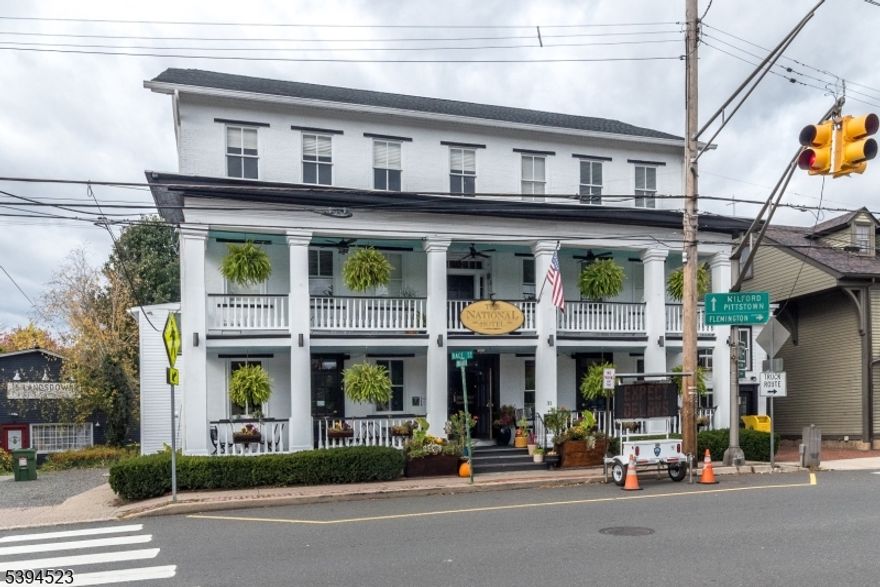 This is a rare opportunity to own and operate a turnkey historic property in one of New Jersey's most sought-after river towns where small-town charm meets entrepreneurial potential. Own a piece of Frenchtown's history with this exceptional mixed-use hospitality property offering both a boutique hotel and full-service restaurant in one of New Jersey's most vibrant river towns. Ideally positioned on Race Street, this landmark building sits at the center of Frenchtown's vibrant downtown steps from the Delaware River, local shops, galleries, and year-round community events. Dating back to the 19th century, the property has been thoughtfully updated, blending historic charm with modern functionality. The hotel features multiple guest accommodations, each with unique period details, private baths, and inviting character?perfect for weekend visitors exploring the river towns or wedding parties seeking a boutique stay. Serious inquiries only.