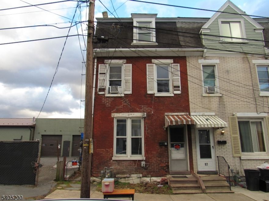 Opportunity awaits! Check out this 3 Bedroom 1 Bath home in Phillipsburg NJ with a ton of potential! This home is within minutes of major highways Rt 22 and I78 and a walking distance to downtown Easton, PA. This home also features a spacious bonus room on the third level. There is a private backyard perfect for entertaining or relaxing. Schedule your showing today!  As-is sale. Buyer is responsible for the CO.